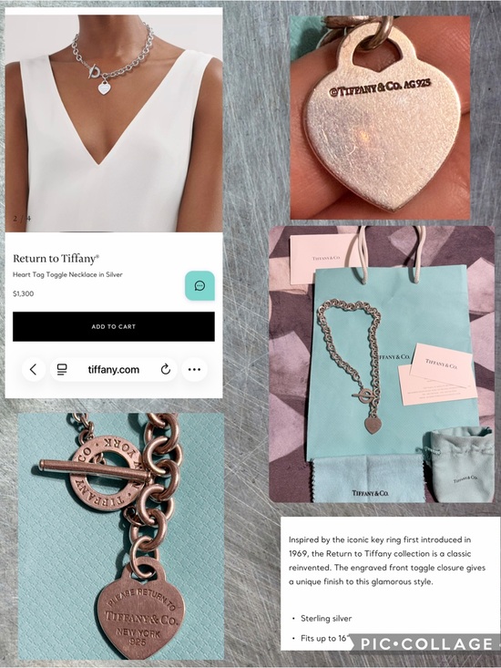 Tiffany & Co. Jewelry - Return to Tiffany Heart tag toggle necklace